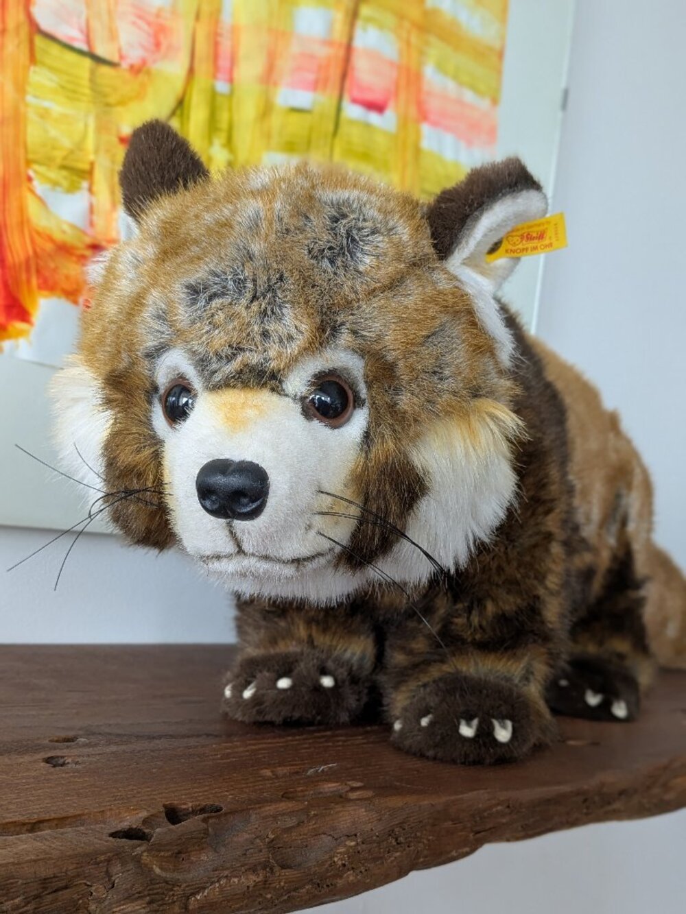 Steiff plush Red Panda with IDs - 33"